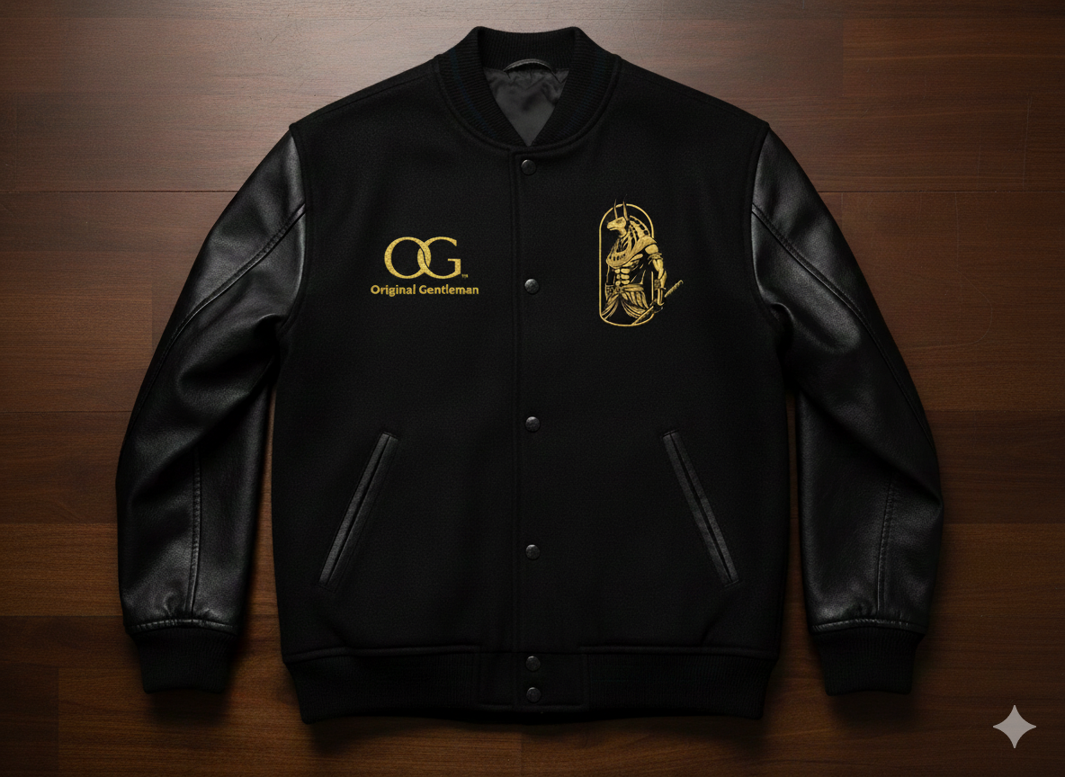OG Varsity Jacket — Black/Gold